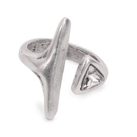 Handmade Clear Crystal Brass Ring