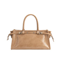 Melie Bianco Rhonda Tan Vegan Top Handle Bag