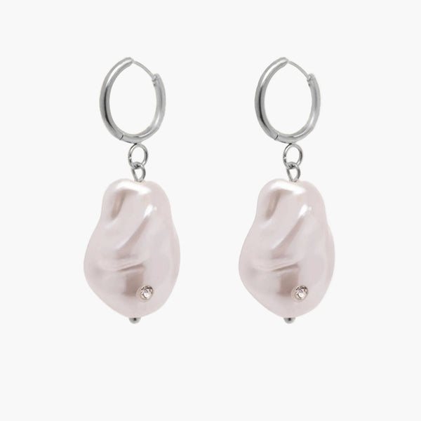 Stone Freshwater Pearl Earrings