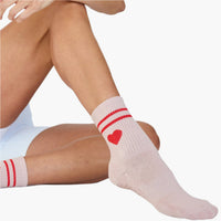 The Emmie Heart Grip Socks