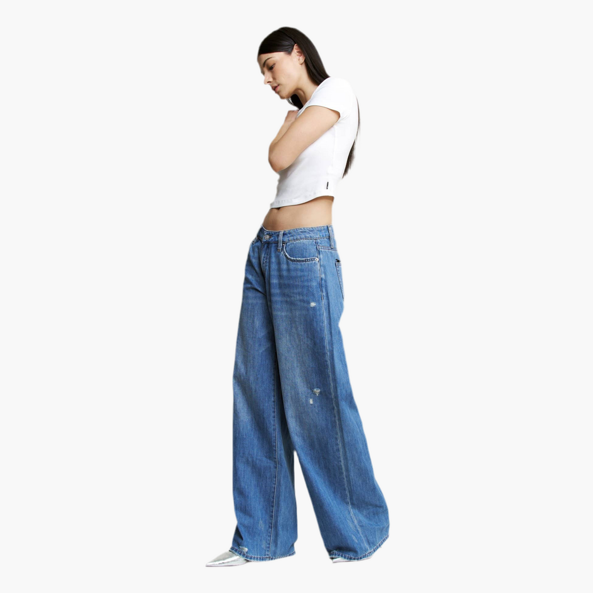 Le Bleu High Rise Wide Leg Jeans
