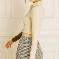 Dark and Light Color Ribbed Top