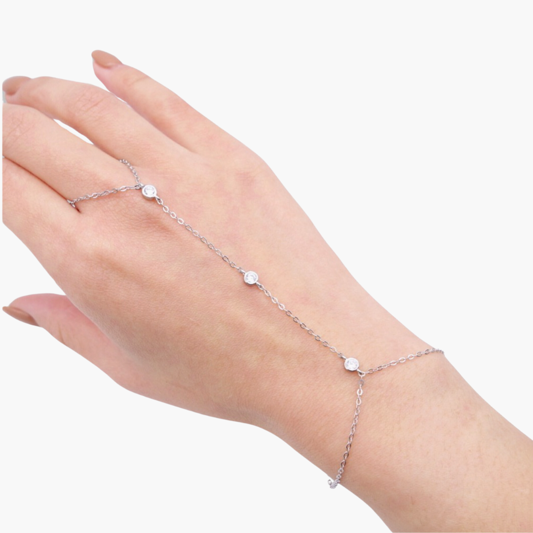 Kikichic Diamond Hand Chain Bracelet