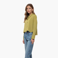 Kiwi Cropped Button Down Shirt