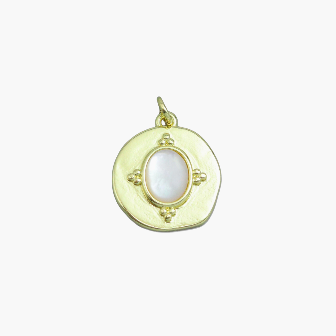 Oval Opal Pendant Charm