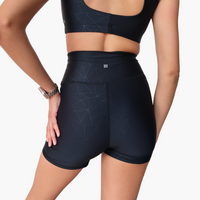 The Gym Short in Geometric Embossed Nylon