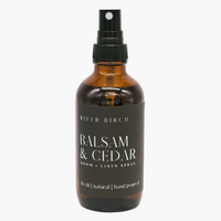 Balsam & Cedar - 4 oz Amber Glass Room + Linen Spray