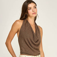 Lightweight Draped Halter Top