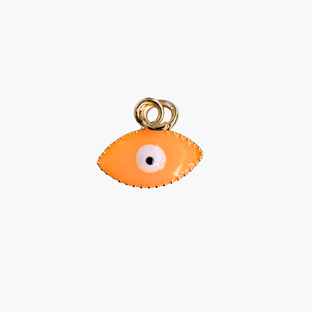 Tiny Enamel Evil Eye Charm