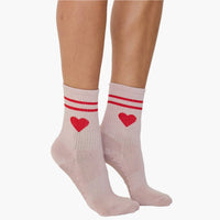 The Emmie Heart Grip Socks