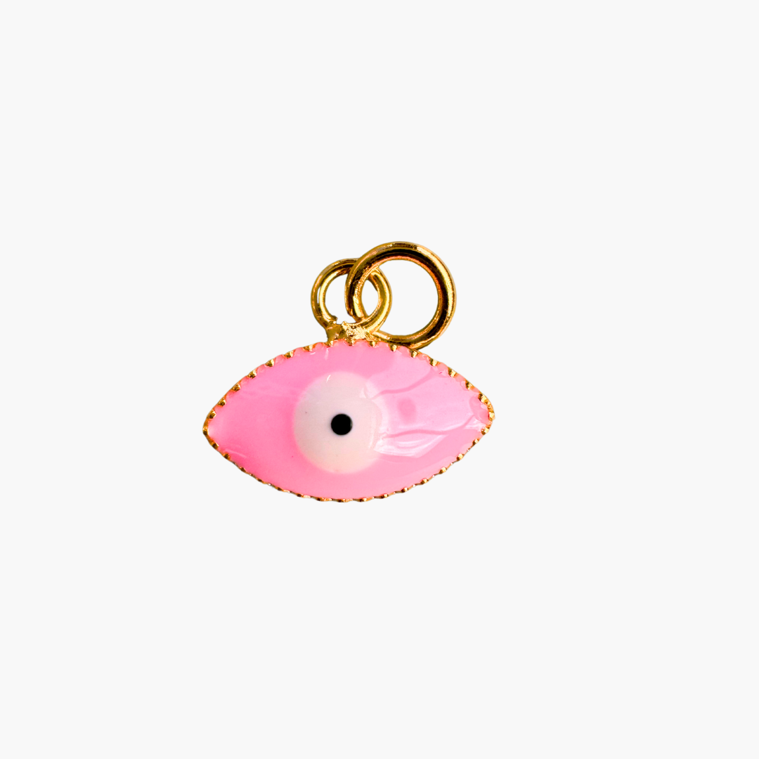 Tiny Enamel Evil Eye Charm