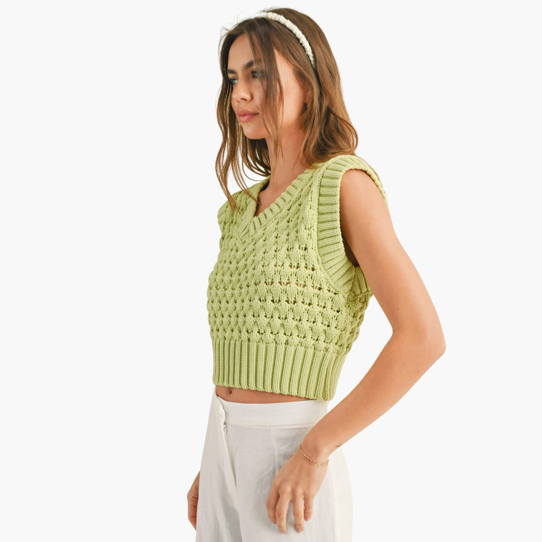 Sage Knit Vest