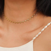 Agathe 18K Gold Plated Non-Tarnish Dainty Heart Choker