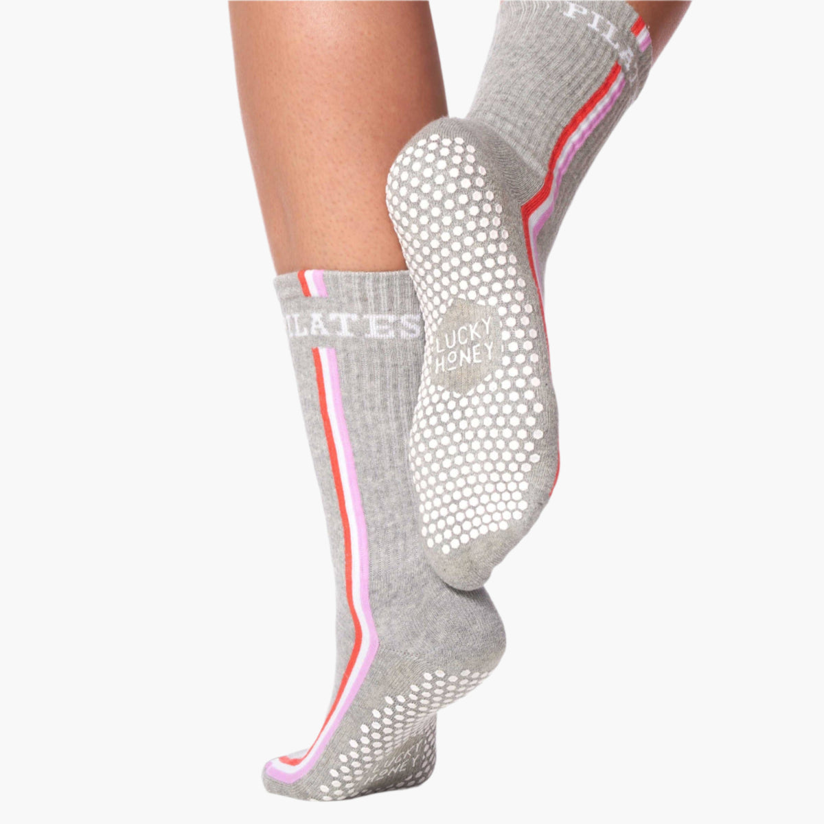 The Retro "Pilates" Grip Socks