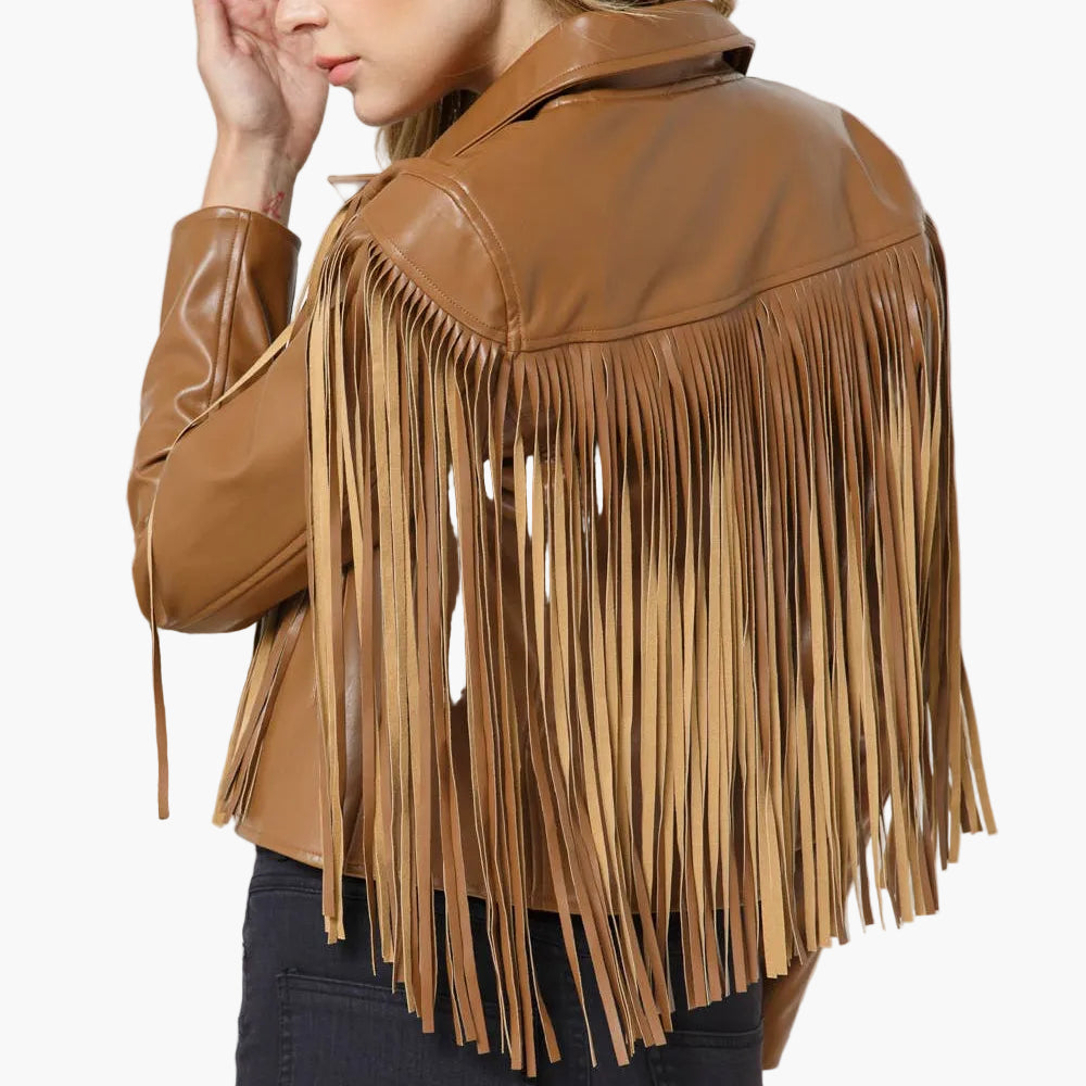 Vegan Leather Crop Jacket