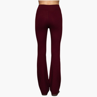 Waist Band Flare Stretch Workout Long Pants