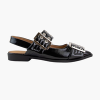 Grillo Padded Eyelet Belt Strap Slingback