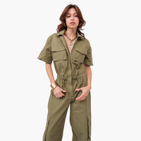 Olive Utility Jumpsuit