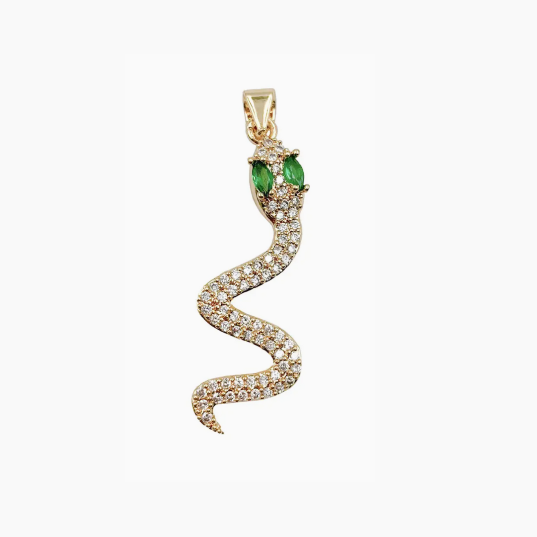 Micro Pavé Snake Charm