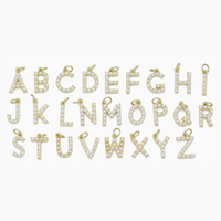 Pearl Initial Letter Charms