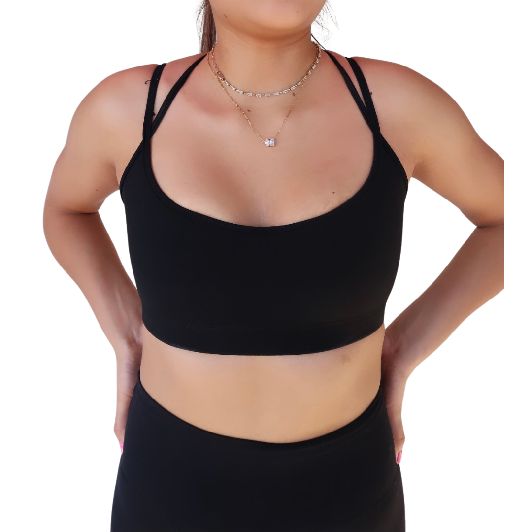 Celia Sports Bra in Black