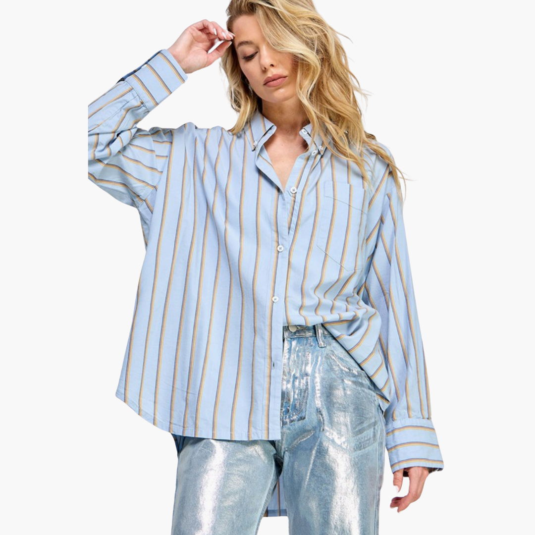 Oversized Pinstripe Shirt