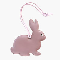 Pink Bunny Reflector Bag Charm