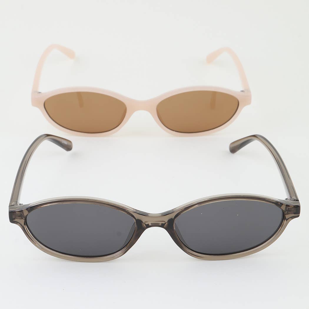 Modern Retro Oval Sunglasses