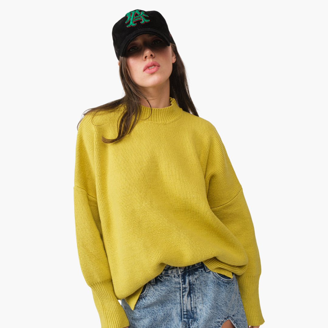 Lime Oversized Knit Sweater