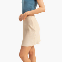 High Waist Flirty Mini Slip Skirt