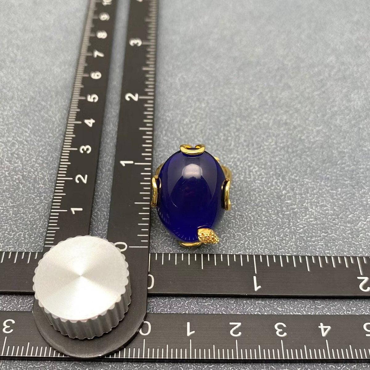 18K Gold Plated Gemstone Cocktail Ring