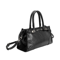 Melie Bianco Rhonda Black Vegan Top Handle Bag