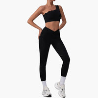 Wave One-Shoulder Sports Bra