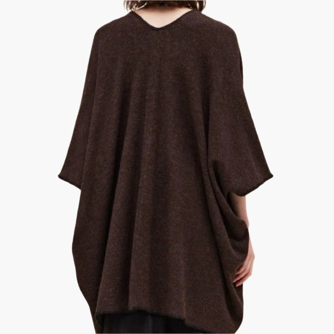 Chocolate Whipstitch Poncho