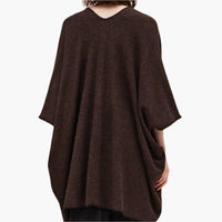 Chocolate Whipstitch Poncho