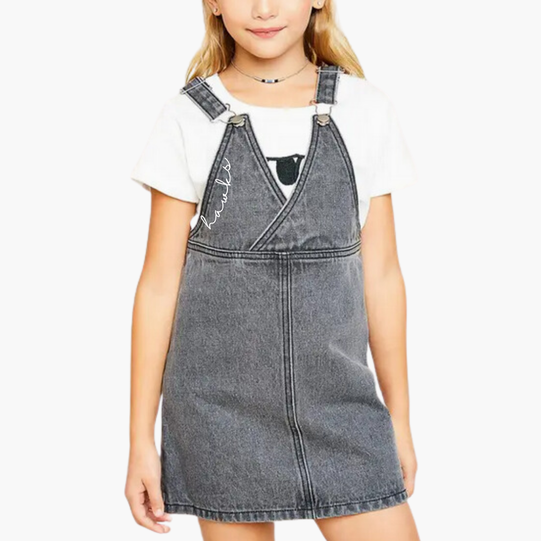 Girl's Denim Overall Spirit Dress