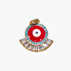 Evil Eye Eyelash Charm