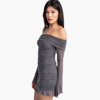 Moonstone Mesh Mini Dress