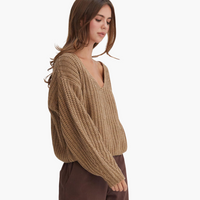 Chunky Mocha Knit Sweater