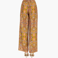 Multicolored Abstract Wide Leg Pants