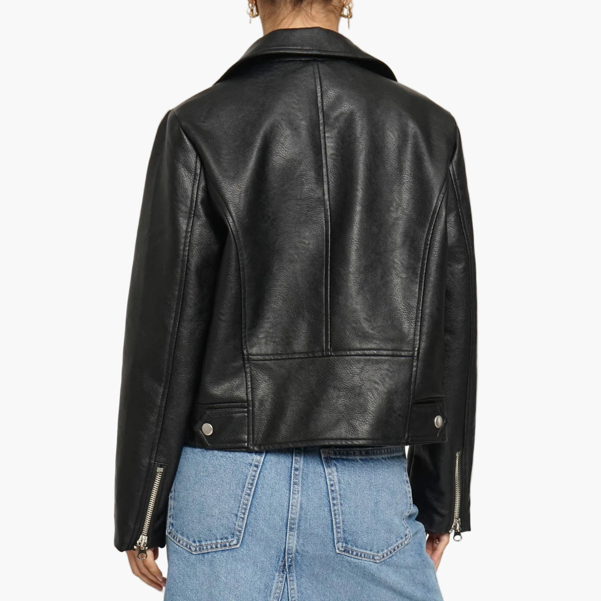 Vegan Leather Moto Jacket
