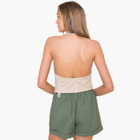 Tassel Wrap Halter Top
