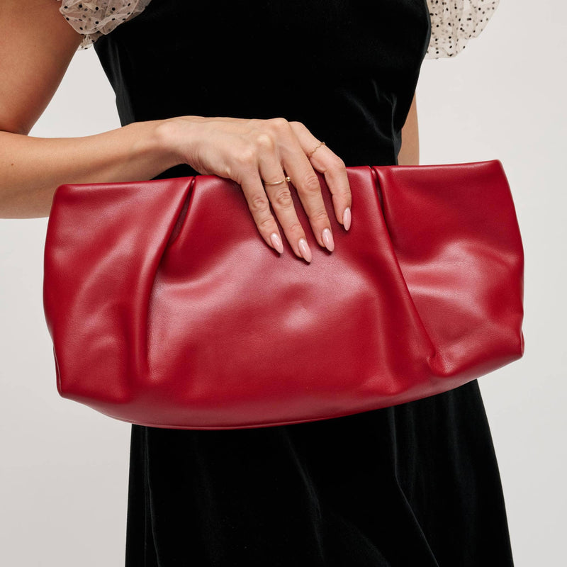 Red Franny Crossbody Clutch