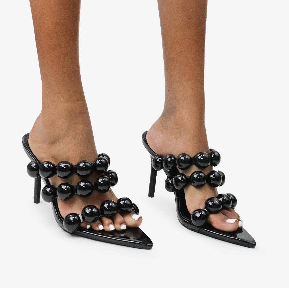 Ashlynn Beaded Mule Heels