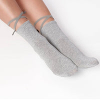 The Nina Grip Socks - Grey