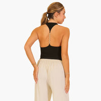 Chain Back Halter Top