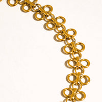 Ritza 18K Gold Non-Tarnish Patterned Choker