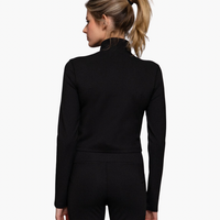 Long Sleeve High Neck Zip-Up Workout Jacket
