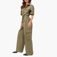 Olive Utility Jumpsuit