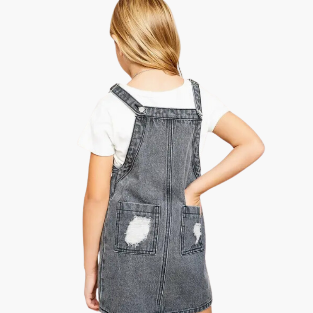 Girl's Denim Overall Spirit Dress